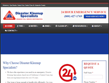 Tablet Screenshot of disasterkleen.com